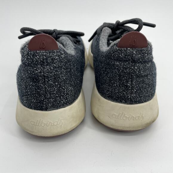 ALLBIRDS Mizzle Gray Knit Upper Wool Runners Lace Up Shoe Mens Size 11 Sneaker - Picture 7 of 8